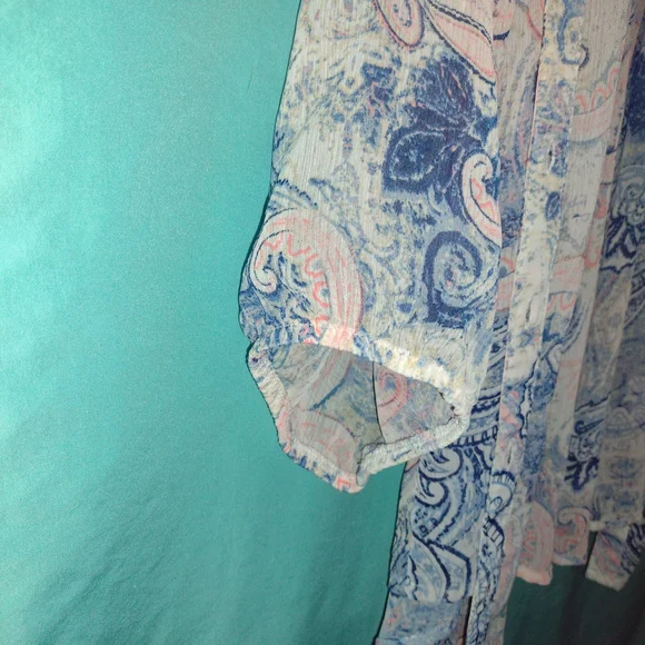Paisley Print Sheer Blouse - Picture 7 of 7